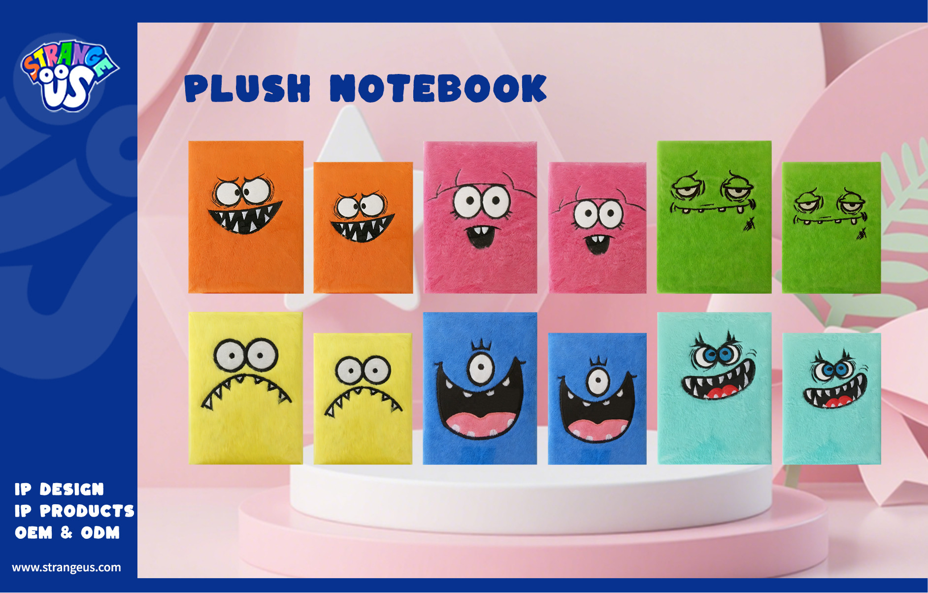 Cute Monster Click Pens