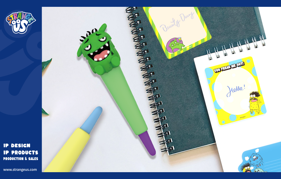 Cute Monster Click Pens