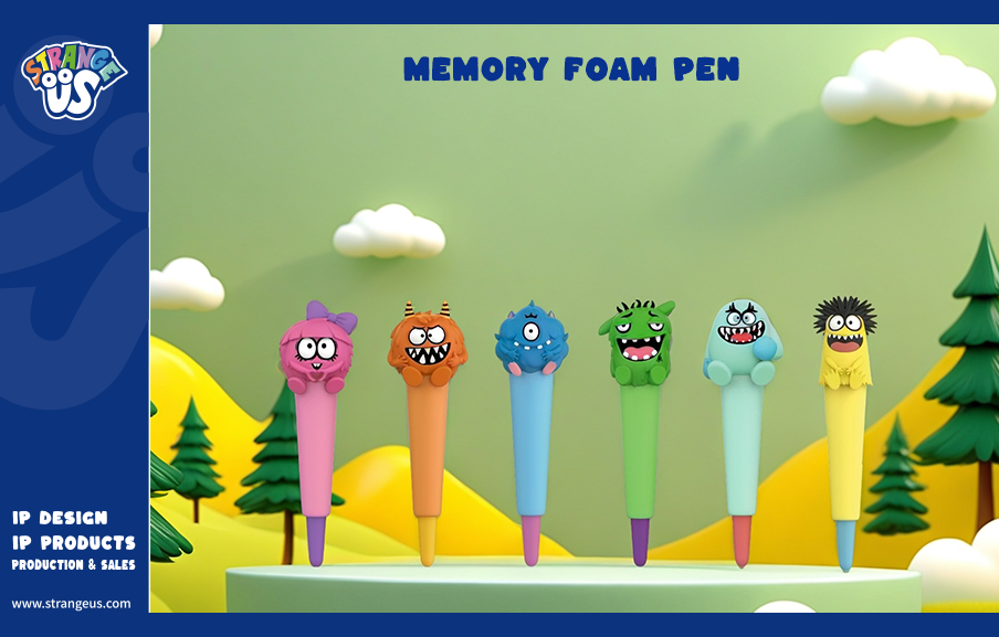 Cute Monster Click Pens