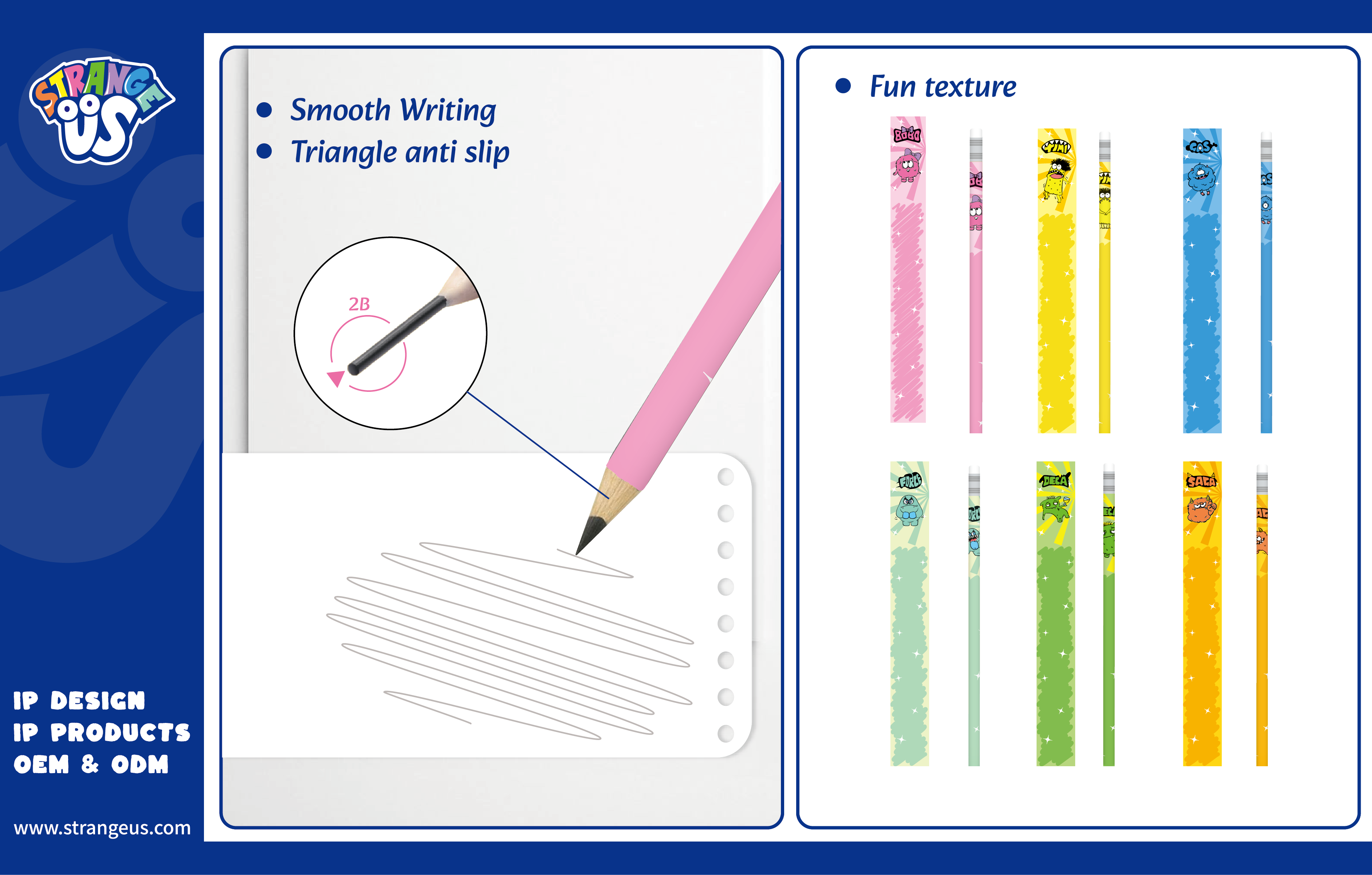 Cute Monster Click Pens