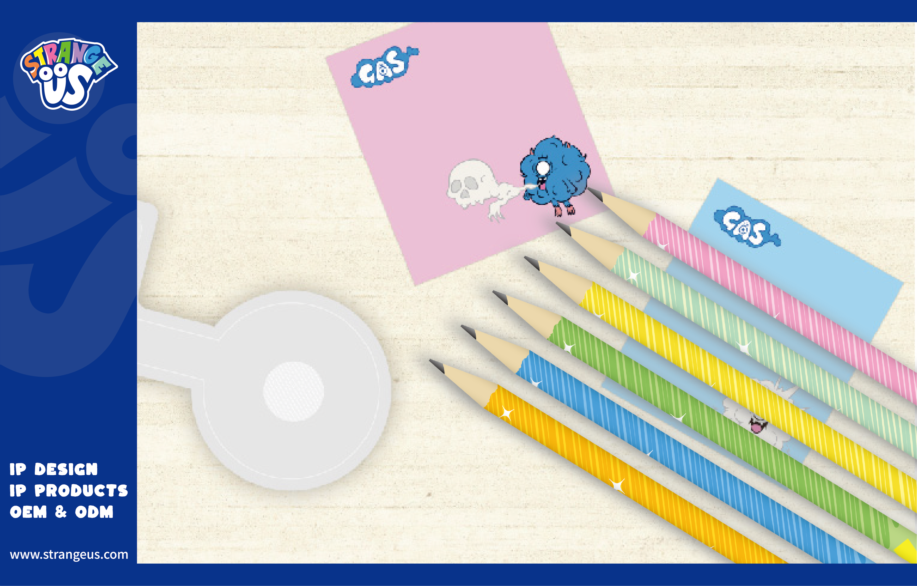 Cute Monster Click Pens