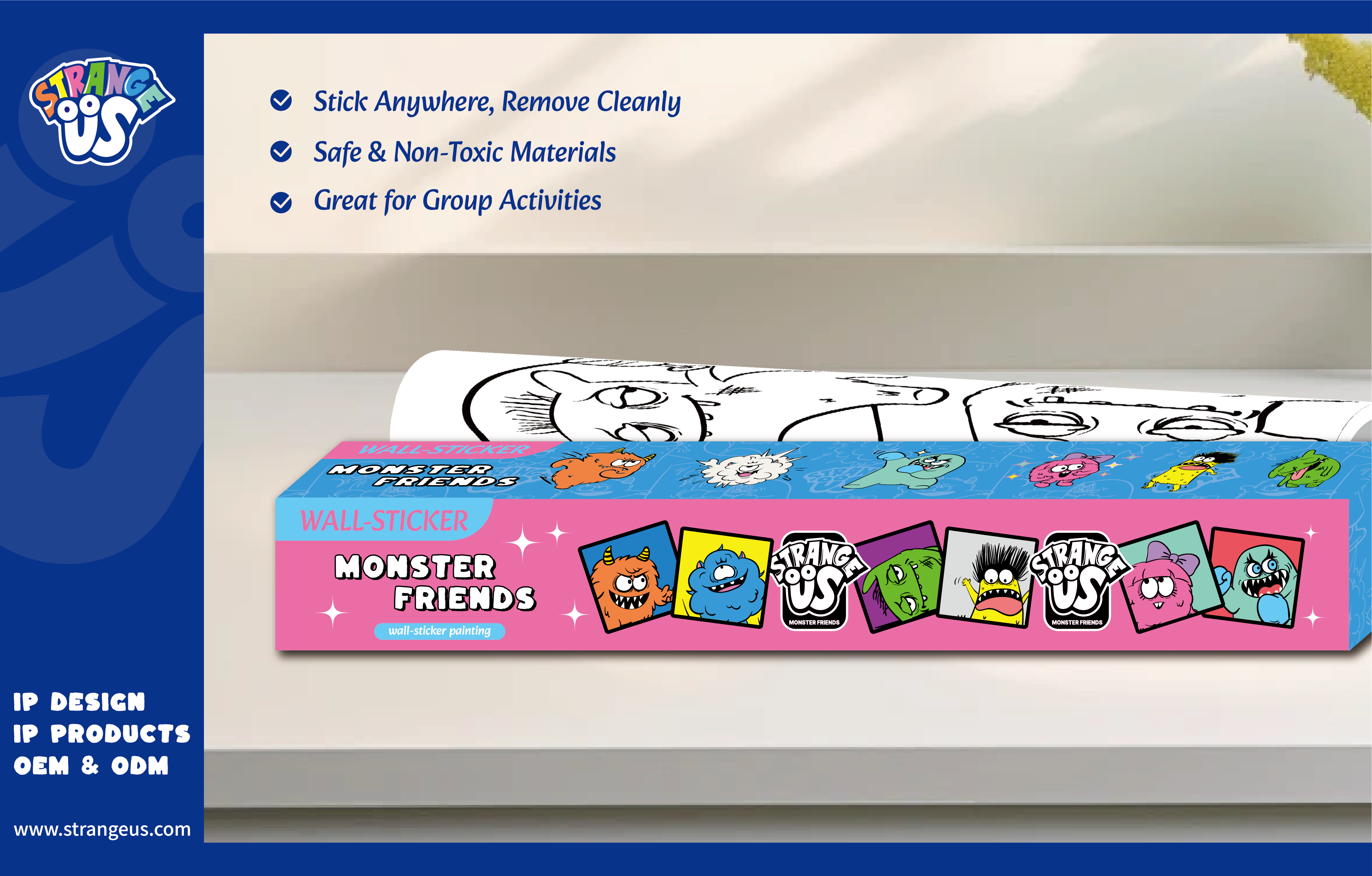 Cute Monster Click Pens