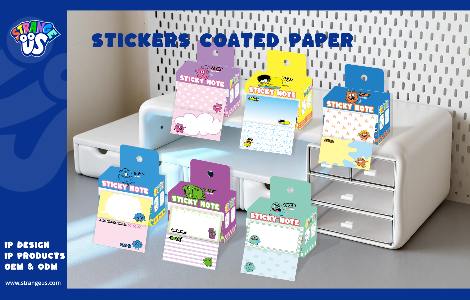 Cute Monster Click Pens