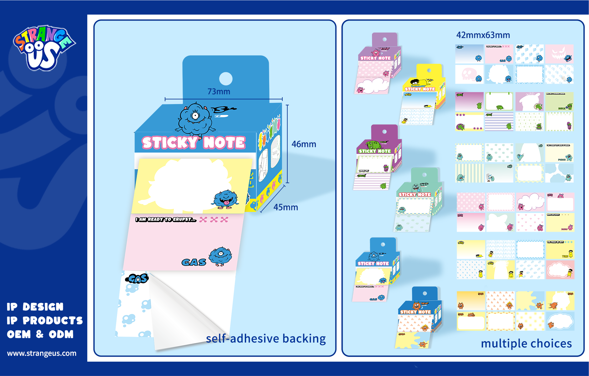 Cute Monster Click Pens