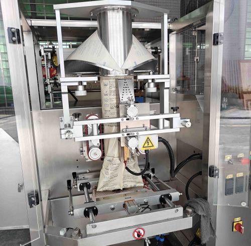 Indonesia client's success with our big volume vertical granule packaging machine from Fame Machinery