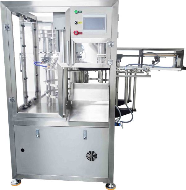 High Speed Two-Head Automatic Liquid Spout Pouch Filling and Capping Machine for liquid and paste