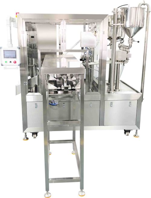 High Speed 4 Heads Automatic Liquid Spout Pouch Sealing Machine manufacturer
