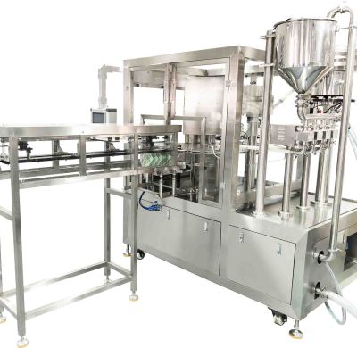 High Speed 4 Heads Automatic Liquid Spout Pouch Sealing Machine manufacturer