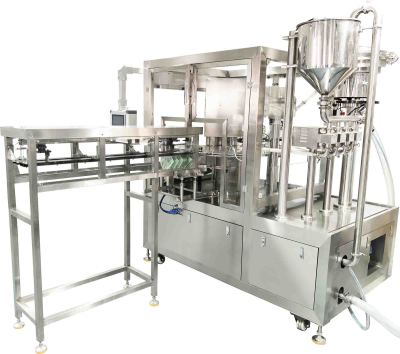 High Speed 4 Heads Automatic Liquid Spout Pouch Sealing Machine manufacturer