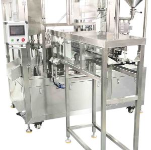 High Speed 4 Heads Automatic Liquid Spout Pouch Sealing Machine manufacturer