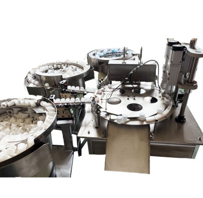 Two Heads Screwing Machine for Spout Pouch Lids