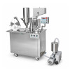 Semi Automatic Capsule Filler with Vacuum Separation and Locking for Powder Pellets and Granules