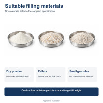 Semi Automatic Capsule Filler with Vacuum Separation and Locking for Powder Pellets and Granules