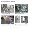 Semi Automatic Capsule Filler with Vacuum Separation and Locking for Powder Pellets and Granules