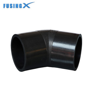 FusingX 45° Butt Fusion Elbow | PE100 | DN63–DN800 | PN16