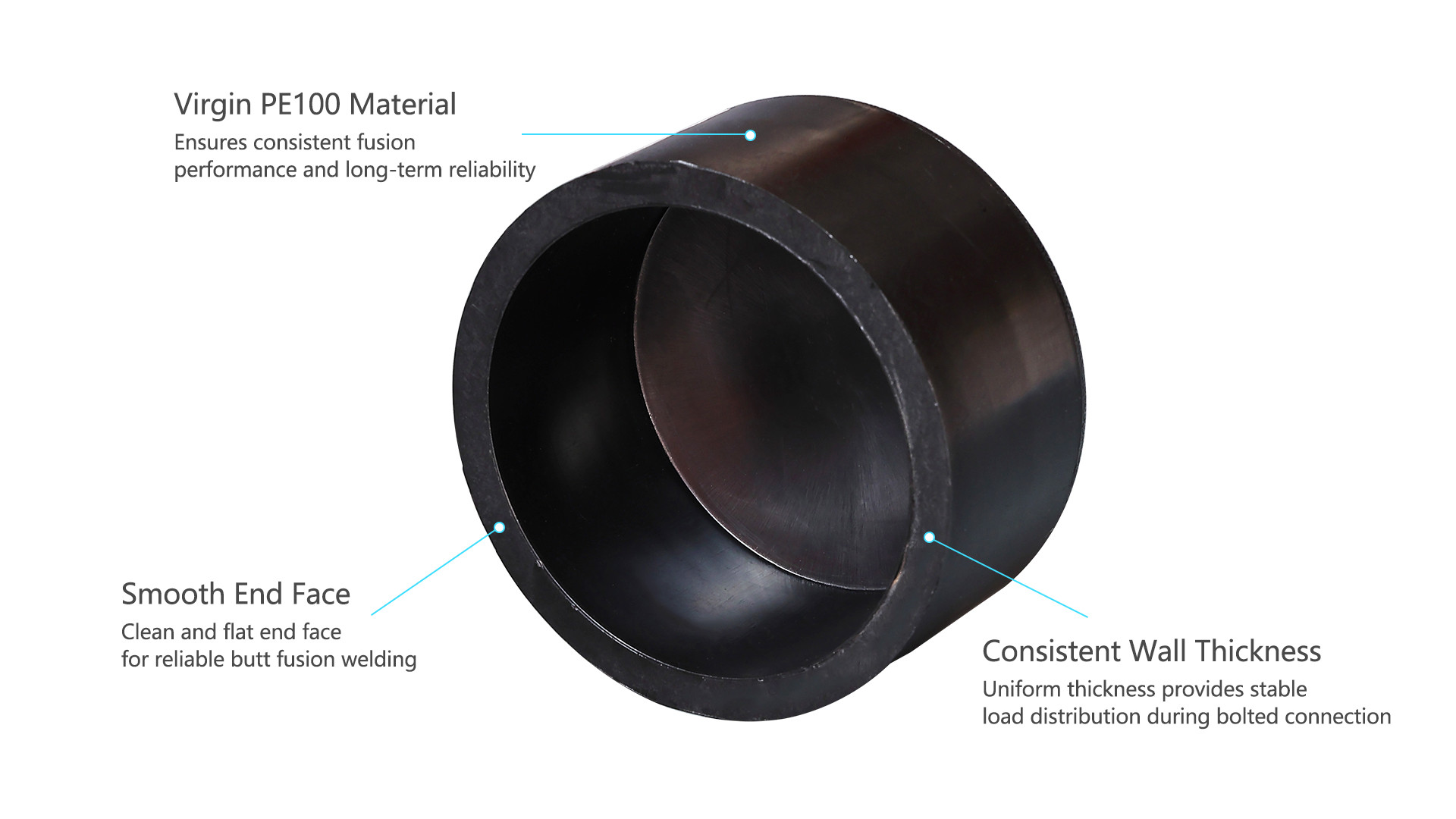 hdpe butt fusion end cap