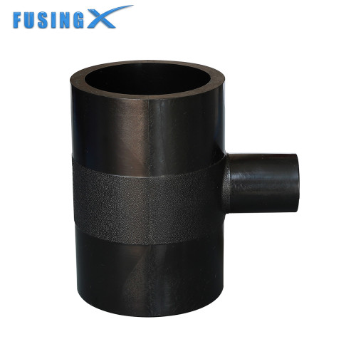 FusingX Small Size HDPE Reducing Tee | Butt Fusion Fitting | PE100 | DN75×50–DN250×225 | PN16