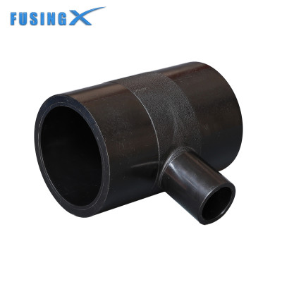 FusingX Small Size HDPE Reducing Tee | Butt Fusion Fitting | PE100 | DN75×50–DN250×225 | PN16