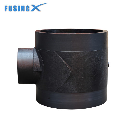 FusingX Large Diameter HDPE Reducing Tee | Butt Fusion Fitting | PE100 | DN560×110–DN800×630 | PN16