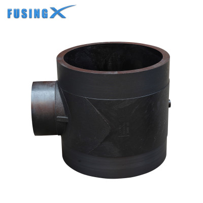 FusingX Large Diameter HDPE Reducing Tee | Butt Fusion Fitting | PE100 | DN560×110–DN800×630 | PN16