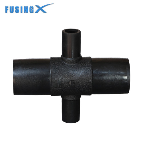 FusingX HDPE Reducing Cross Butt Fusion Fitting | PE100 | DN500×110–DN800×630 | PN16