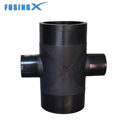 FusingX HDPE Reducing Cross Butt Fusion Fitting | PE100 | DN500×110–DN800×630 | PN16