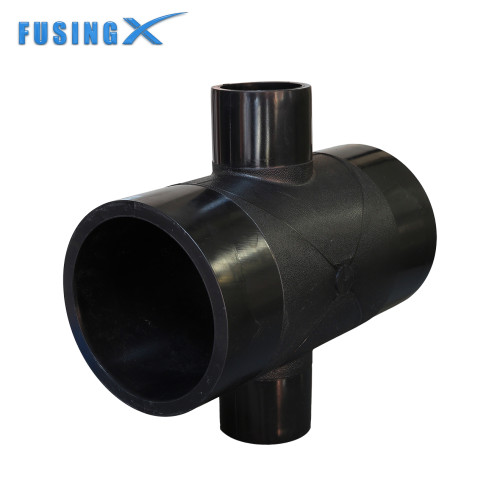 FusingX HDPE Reducing Cross Butt Fusion Fitting | PE100 | DN500×110–DN800×630 | PN16