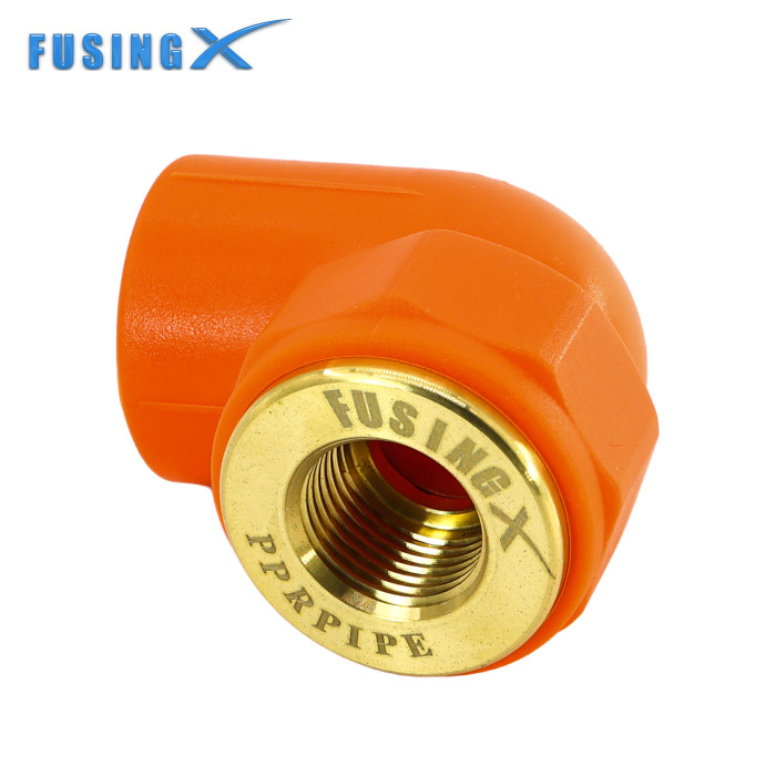 FusingX PPR Female Thread Elbow 90° | PPR x Brass Male Thread Fitting | DN20–32