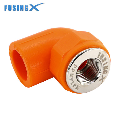 FusingX PPR Female Thread Elbow 90° | PPR x Brass Male Thread Fitting | DN20–32