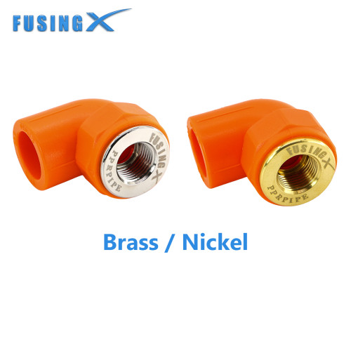 FusingX PPR Female Thread Elbow 90° | PPR x Brass Male Thread Fitting | DN20–32