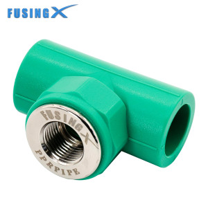 FusingX PPR Female Thread Tee | PPR x Brass Female Thread Fitting | DN20–63
