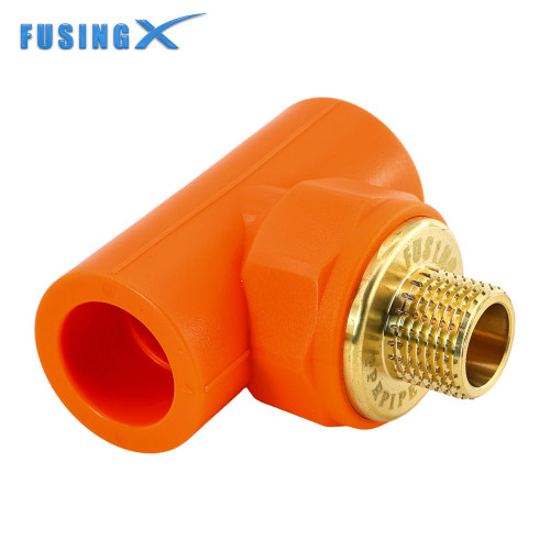 FusingX PPR Male Thread Tee | PPR x Brass Male Thread Fitting | DN20–32