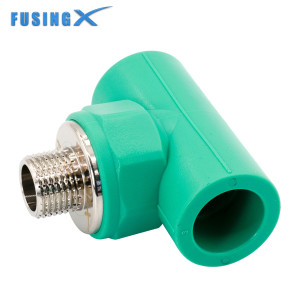 FusingX PPR Male Thread Tee | PPR x Brass Male Thread Fitting | DN20–32