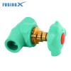 FusingX PPR Angle Gate Valve | PP-R Stop Valve with Brass Stem | DN20–32