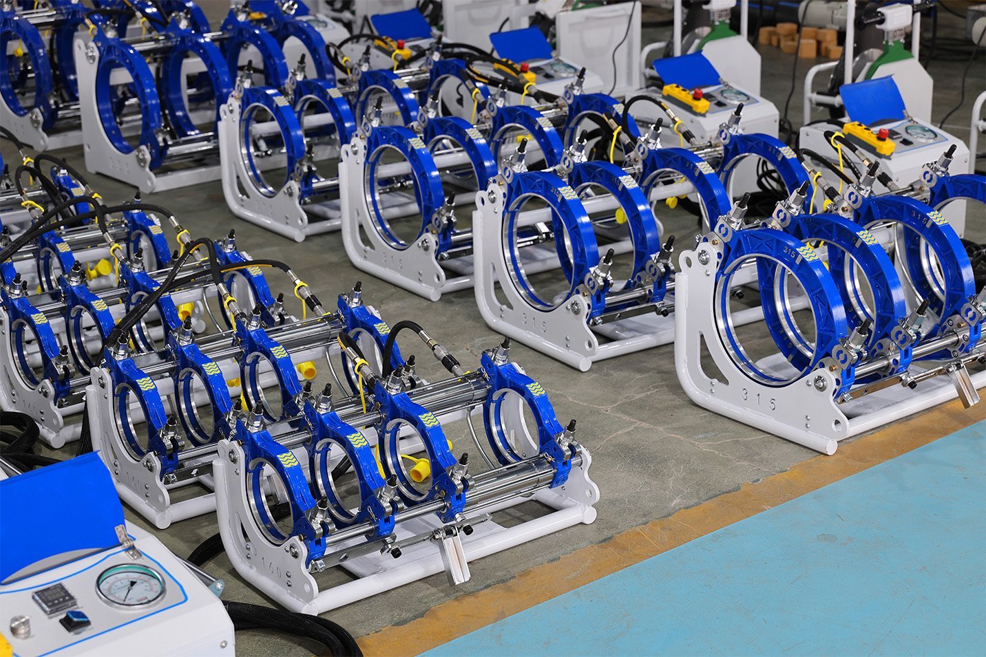 FusingX factory - HDPE butt fusion welding machine workshop