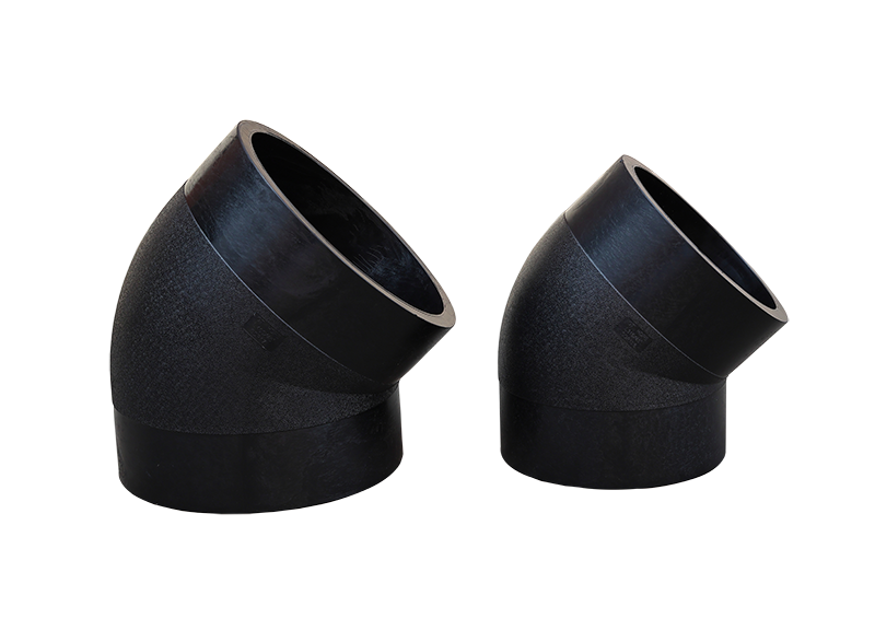 HDPE butt fusion 45 degree elbows