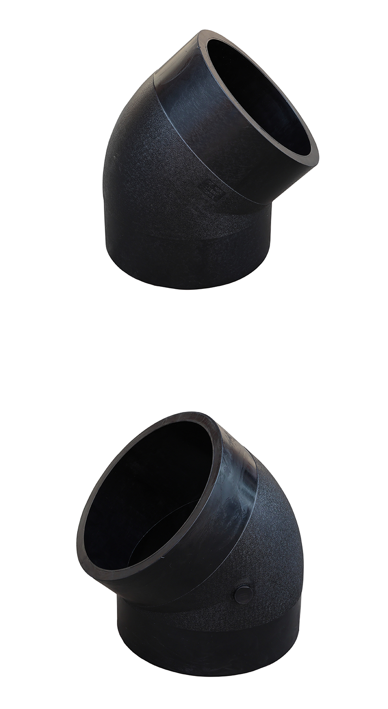 HDPE pipe fusion 45 degree elbow
