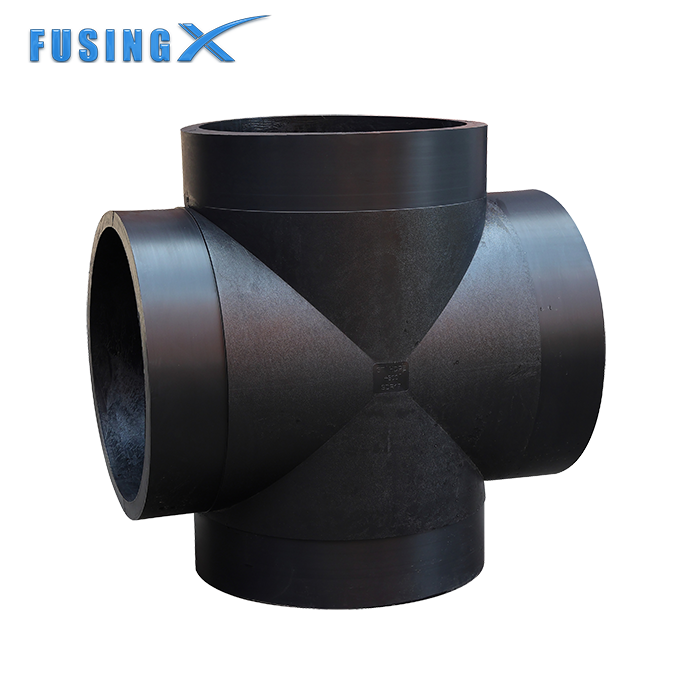 Hdpe Pipe Fittings Cross Fittings Poly Pipe Fusion Fittings For HDPE Drain Water Engineering