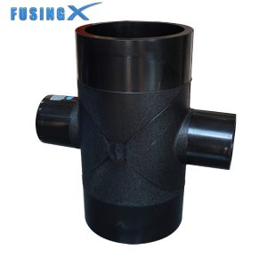 HDPE Pipe Fittings Cross Tee Fittings Poly Pipe Fusion Fittings For HDPE Drain Water Engineering