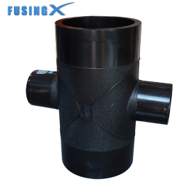 HDPE Pipe Fittings Cross Tee Fittings Poly Pipe Fusion Fittings For HDPE Drain Water Engineering