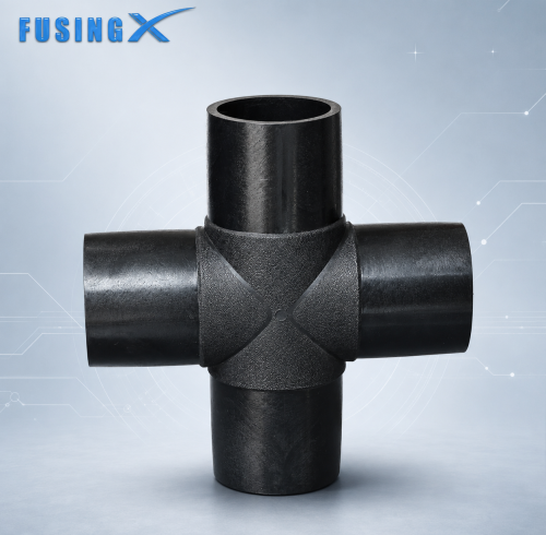 FusingX Equal Cross Butt Fusion Pipe Fitting | PE100 | DN63–DN800 | PN16