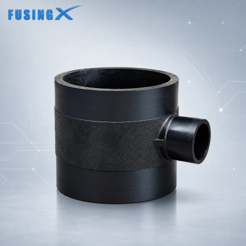 FusingX Large Diameter HDPE Reducing Tee | Butt Fusion Fitting | PE100 | DN560×110–DN800×630 | PN16