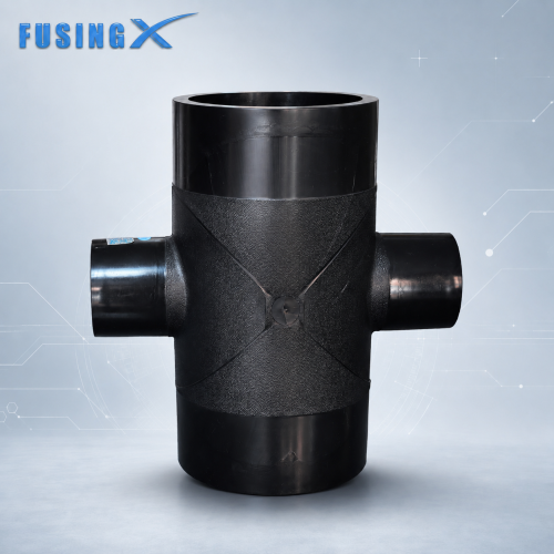 FusingX HDPE Reducing Cross Butt Fusion Fitting | PE100 | DN500×110–DN800×630 | PN16