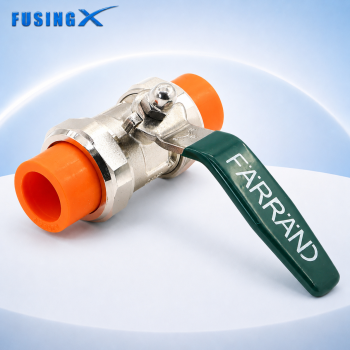 FusingX PP-R Full Port Ball Valve | Socket Fusion Plastic Ball Valve | DN20–63
