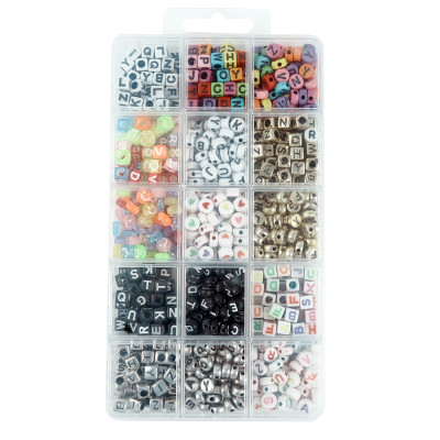 15-Style EliteCraft  Alphabet Bead Kit