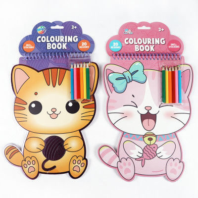 Purr-fect Cat-Shaped Art Set