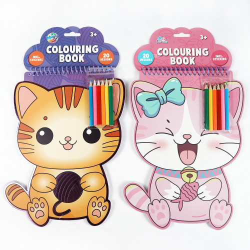 Purr-fect Cat-Shaped Art Set