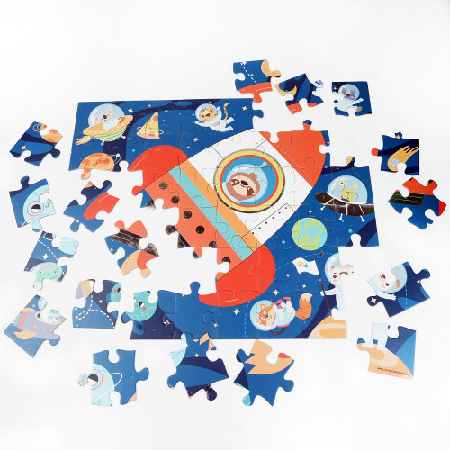 48-Piece SkyBlast Shaped Puzzle