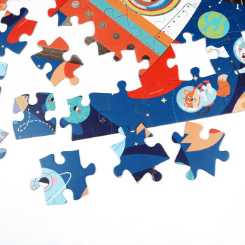 48-Piece SkyBlast Shaped Puzzle