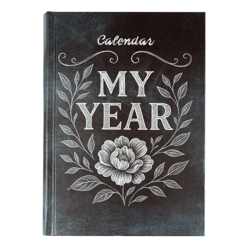 A5 Elegant Book-Style Daily Calendar & Planner